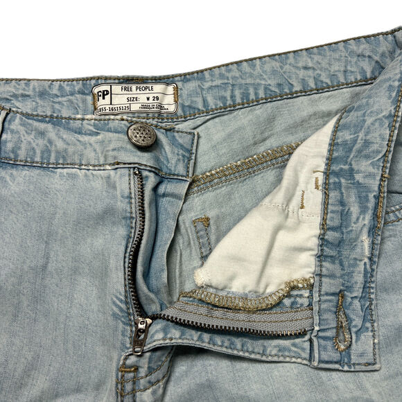 NWT Free People Drapey Flare Beryl Jeans SIZE 29 Flare Leg 35 x 33 RUNS LARGE - Picture 9 of 12